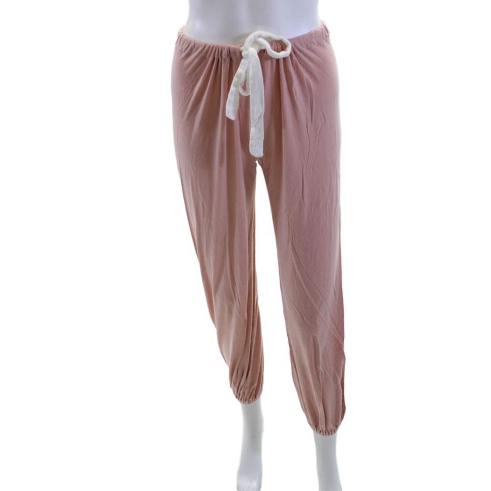 Eberjey Womens Jogger Sweatpants Pink Drawstring Modal Size XS